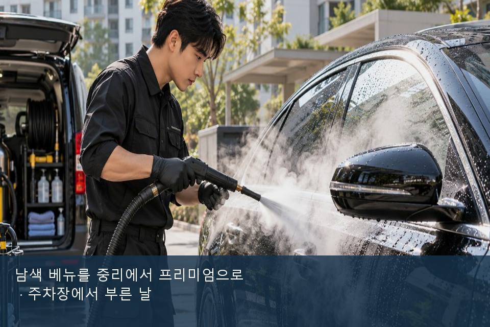 남색 베뉴를 중리에서 프리미엄으로 · 주차장에서 부른 날