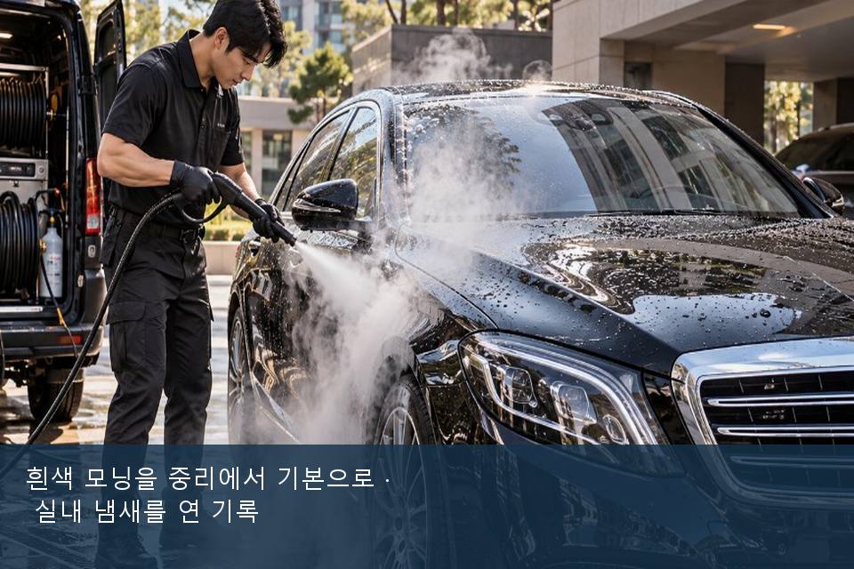 흰색 모닝을 중리에서 기본으로 · 실내 냄새를 연 기록